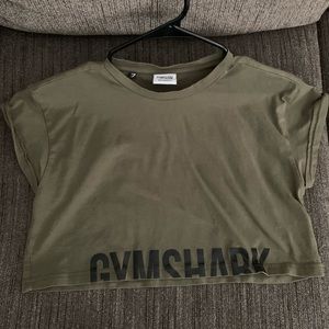Green Gymshark Crop Top